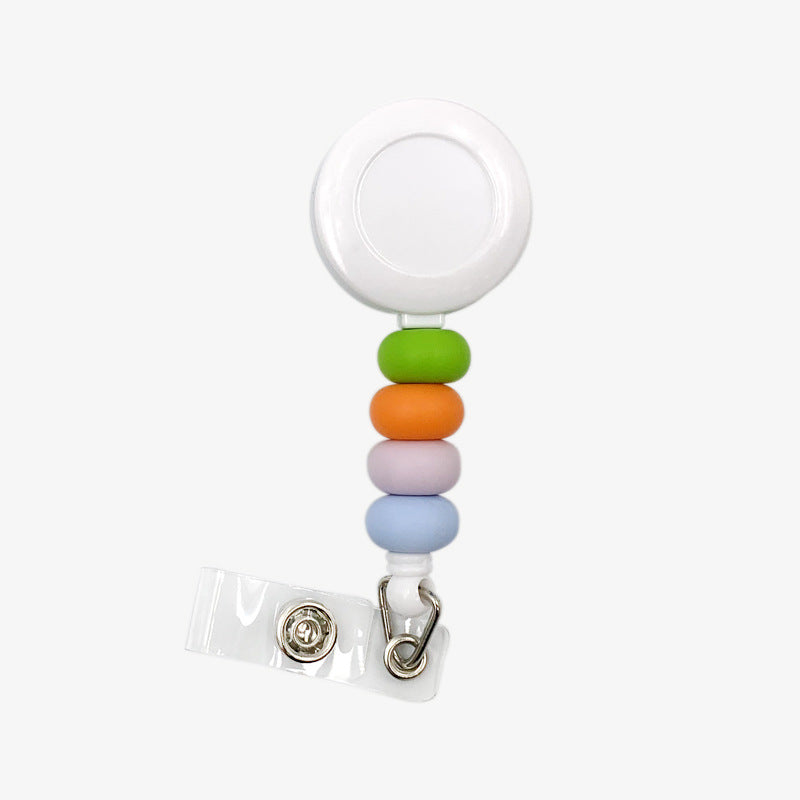 Wholesale Silicone Beaded Telescopic Keychain